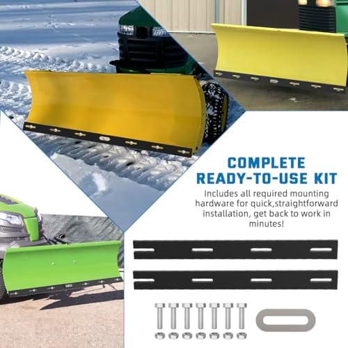 42" Poly Snow Plow Cutting Edge 1/2" Thicker with Mounting Hardware