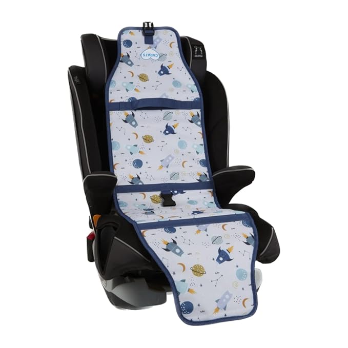 Cool Carats Car Seat Cooling Pad for Babies, Toddlers, and Kids - Comfortable and Durable Cooling Pad for Hot Summer Days - One Size Fits All, Space White