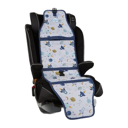 Cool Carats Car Seat Cooling Pad for Babies, Toddlers, and Kids - Comfortable and Durable Cooling Pad for Hot Summer Days - One Size Fits All, Space White