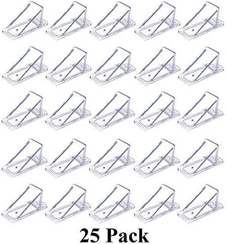 V2-MINI Roof Guard Snow Guard Prevent Sliding Ice Snow Stop Buildup Plastic Multipack-Multicolor (25, Clear)