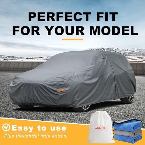 GUNHYI Premium Car Cover Custom Fit Toyota Sienna (1997-2026), 16 Layers Heavy Duty Car Cover Waterproof All Weather with Zipper Door for Sun Rain Snow Dust Uv Protection