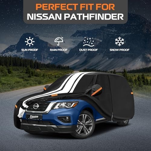 Kayme Heavy Duty Car Cover Custom Fit for Nissan Pathfinder (2005-2026)