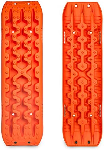 X-BULL New Recovery Traction Tracks Sand Mud Snow Track Tire Ladder 4WD (Orange, 3gen)