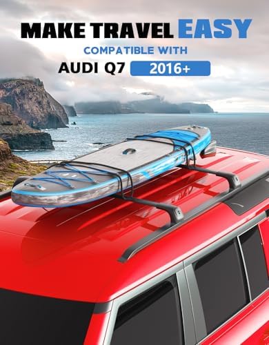 FengYu 330lbs Roof Rack Cross Bars for Audi Q7 2016-2026 (with Side Rails)