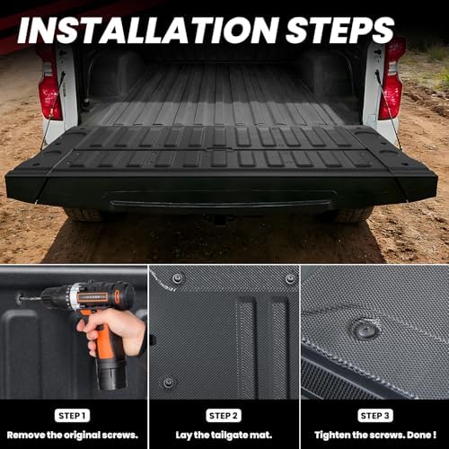 LASFIT Truck Tailgate Mat for Chevy Silverado/GMC Sierra 1500 2019-2026