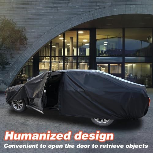 Mazda Miata MX5 Car Cover 100% Waterproof All Weather, Gift with Towel, 10 Layers Car Cover Custom Fit 1990-2026 Mazda Miata MX-5, Full Exterior Cover Rain Sun UV Protector with Door Zipper.