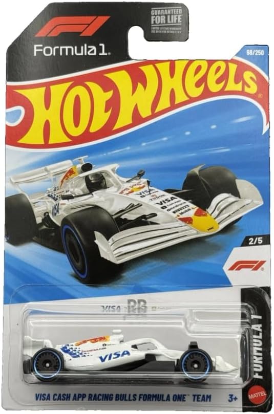Hot Wheels Racing Bulls Formula One Team [White] F1 2/5, 68/250, 1:64 Scale Diecast Toy Vehicle