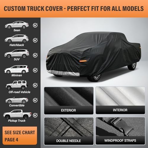 Kayme Truck Cover Waterproof All Weather - See Size Chart - Size T4