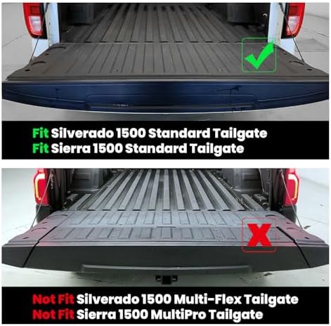 LASFIT Truck Tailgate Mat for Chevy Silverado & GMC Sierra 1500 2019-2026