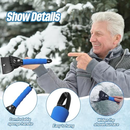 Uiifan 18 Pack Ice Scrapers for Car Windshield Ice Scraper