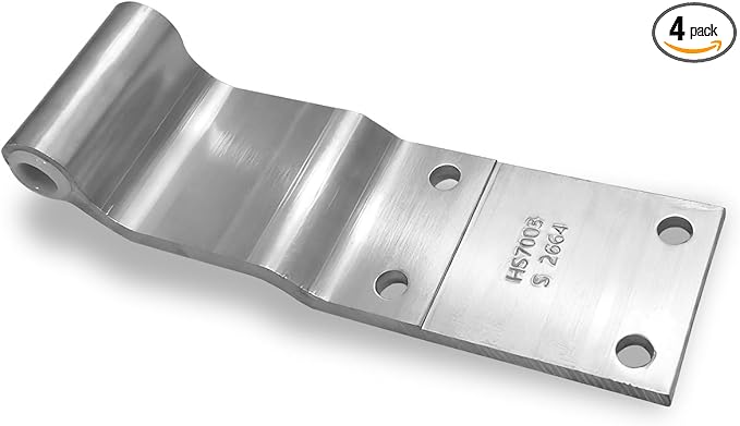 HS7003 S2664 Commercial Vehicle Four-Hole Door Hinge - 8.74x2.67x2.12in, Φ0.59, Heavy-Duty Steel, for Trucks & Buses - Durable & Precision-Made（4-Piece Set）