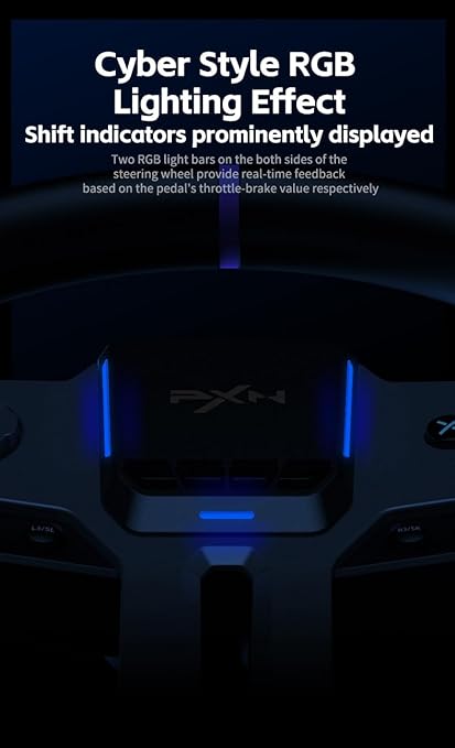 PXN V9 Gen2 Gaming Racing Wheel With magnetic Pedals and Shifter 270/900° Dual-Vibration Driver free, sim car Driving pc Steering Wheel for PC,PS4,PS3,Xbox one, Xbox Series X/S switch