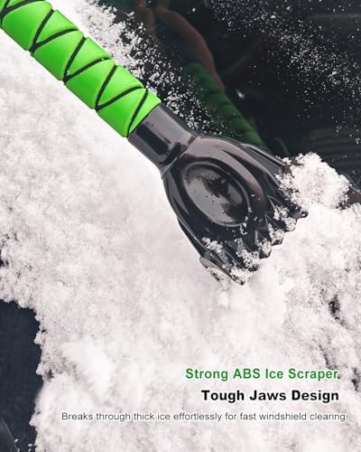 SEAAES Snow Brush with Ice Scraper and Emergency Snow Shovel for Car