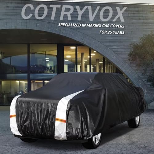 Ford F-150 Truck Cover Custom Fit 2008-2026 SuperCrew Cab SB (5.5'-6.5') with Door Zipper, Full Exterior Pickup Truck Cover Waterproof All Weather,Wind Dust Sun and UV Protection.