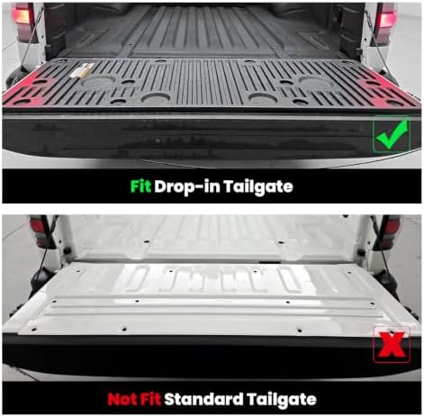 LASFIT Tailgate Mat for Nissan Frontier 2022-2026 with Drop-in Tailgate