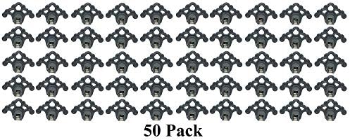 Plastic Roof Ice Guard Snow Guard Snow Stops for Standing Seam Metal Roofing - Multi-Color/Multi-Pack Listing (50, Grey)