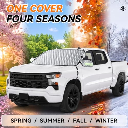 Windshield Cover for Ice and Snow, Thick Padded Graphene, XL