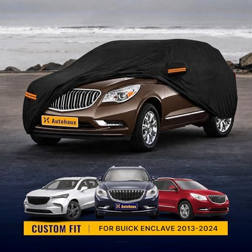 X AUTOHAUX Outdoor Full Car Cover Waterproof for Buick Enclave 13-24