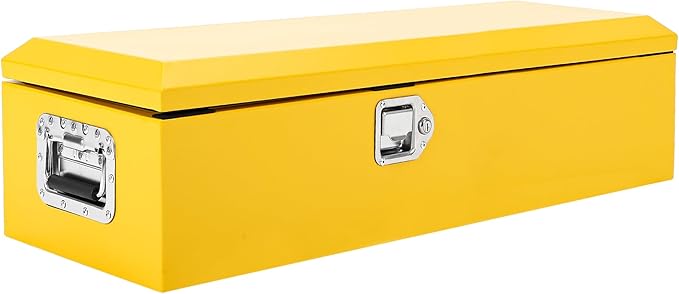 39 Inch Heavy Duty Steel Truck Bed Tool Box Truck Car Outdoor Trailer Pickup Toolbox, RV Storage Organizer w/Lock & Keys
