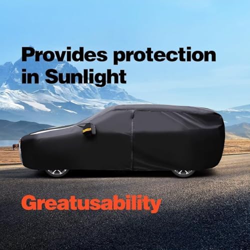 Large SUV Car Cover for Land Rover Range Rover Long 2014-2026 100% Waterproof All Weather, Heavy Duty Outdoor Full Exterior Covers Rain Sun Wind UV Protection.