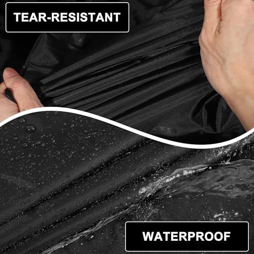 X AUTOHAUX Car Cover for Hyundai Tucson 210D-PU Outdoor Full Car Cover All Weather with Door Zipper for Waterproof Windproof Sun Rain Snow Protection