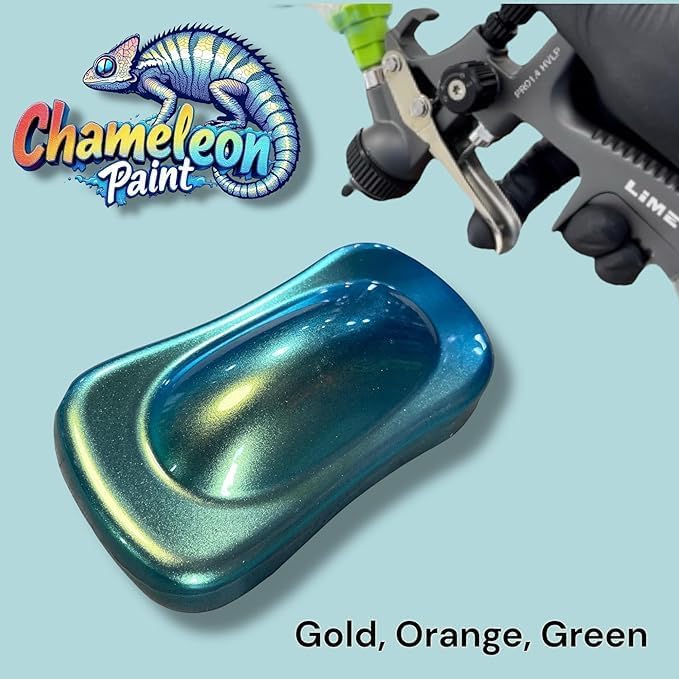LiME LiNE Chameleon Color Changing Urethane Basecoat: Ready to Spray: (Gold, Orange, Green) 1 Quart