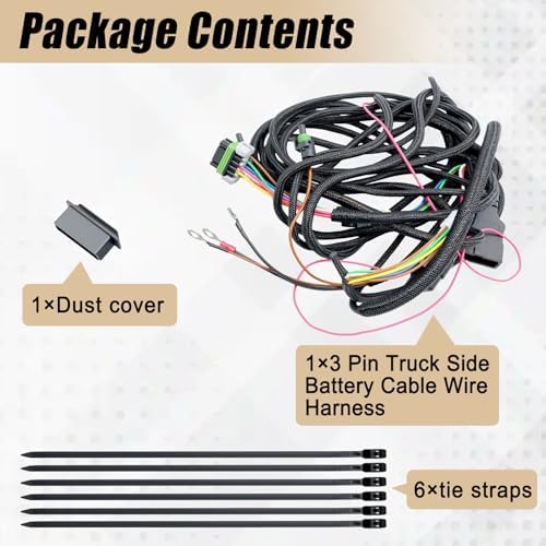 26345 3-Pin Harness for Western Fisher Snow Plow & Isolation Module