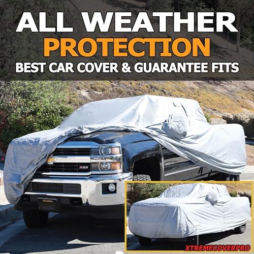 Car Cover fit 2015 2016 2017 2018 GMC Sierra 2500HD 3500HD Crew Cab 8ft Bed Dually Diam Series Gry