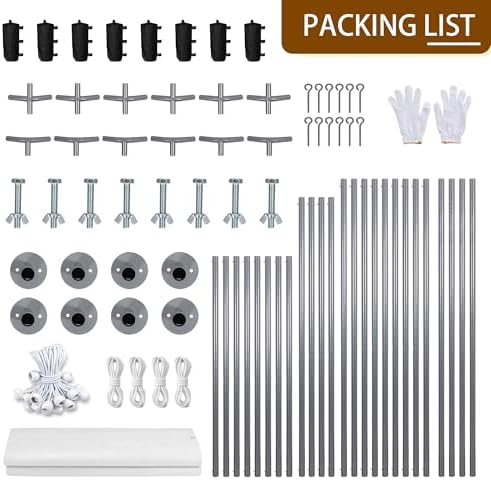 Nuturelly 12x20 Heavy Duty Carport, Portable Garage for Truck SUV, White