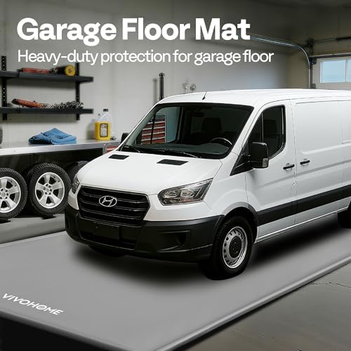 VIVOHOME Garage Floor Mat 7'9" x 18' Containment Mat with Stay Put Corner