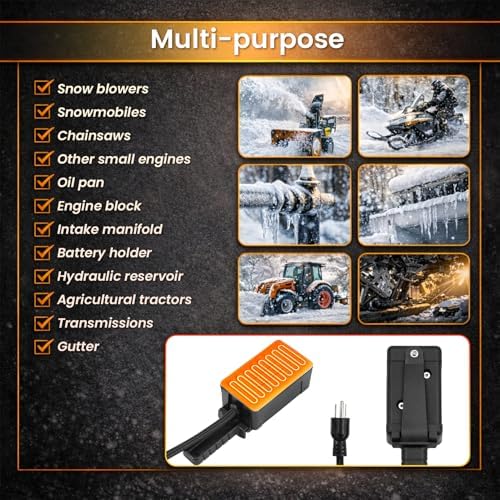 1155 1155X Magnetic Engine Block Heater, 120V 200W Oil Pan Heater