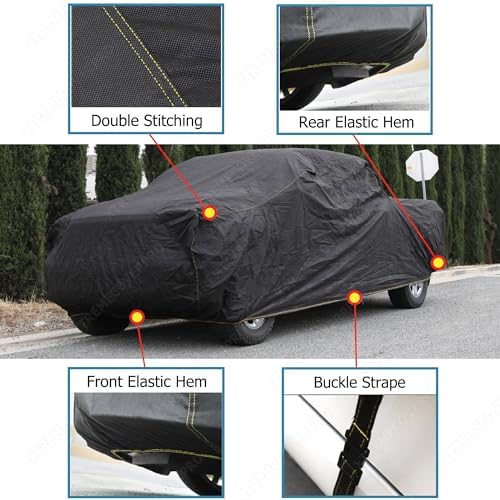 Car Cover fit 2014-2018 GMC Sierra HD Crew Cab 8ft Bed Dually ProPlus BLK