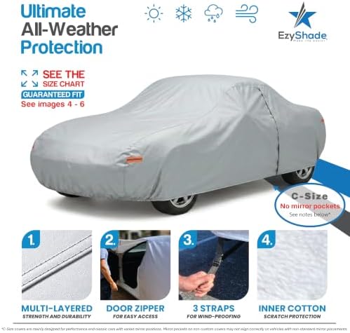 EzyShade Sports Car Cover Waterproof All Weather. See Size-Chart. Size C0