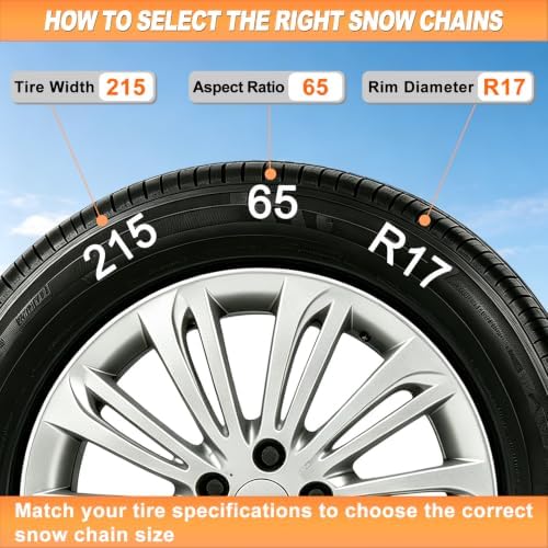 Auto Lock Snow Tire Chains for Car SUV 215 225 235 245 255 265
