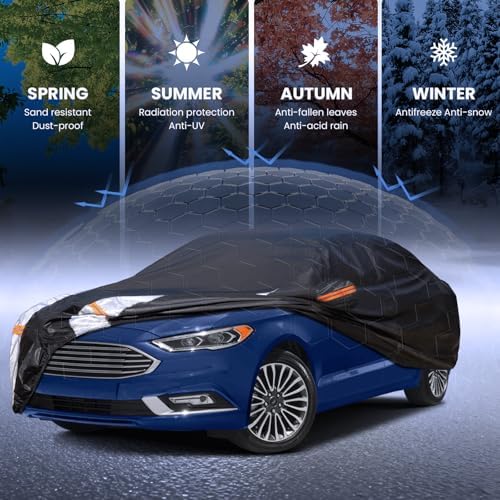Multi-Layer Car Cover Custom Fit for Ford Fusion (2015-2026)