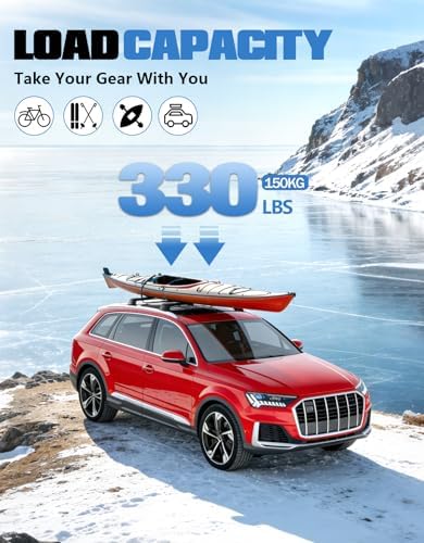 FengYu 330lbs Roof Rack Cross Bars for Audi Q7 2016-2026 (with Side Rails)