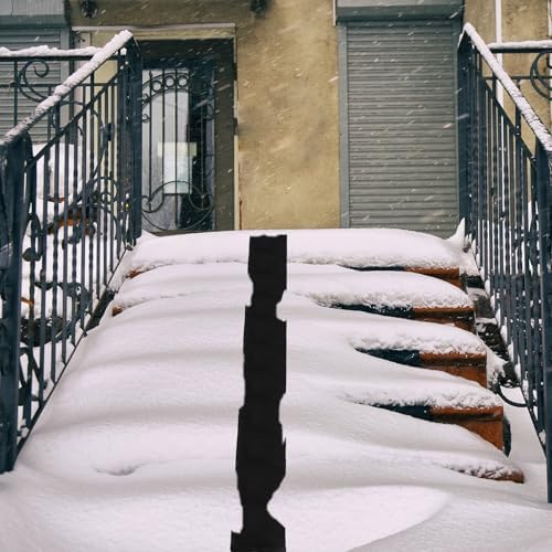 Baquler 1 Piece 13in x 6 ft Heated Snow Melting Mat for Roof, Driveways, and Walkways – Waterproof, Anti-Slip, Energy Efficient, Outdoor Electric Snow Removal Mat
