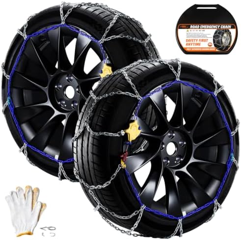 DEDC Auto Lock Y-type Mn Steel Snow Tire Chain for Tesla Model 3 235 245