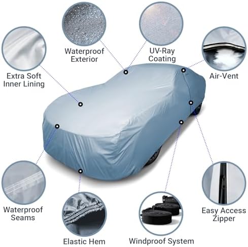 iCarCover Custom Fit [1970-1972 Chevrolet Monte Carlo] Premium Car Cover