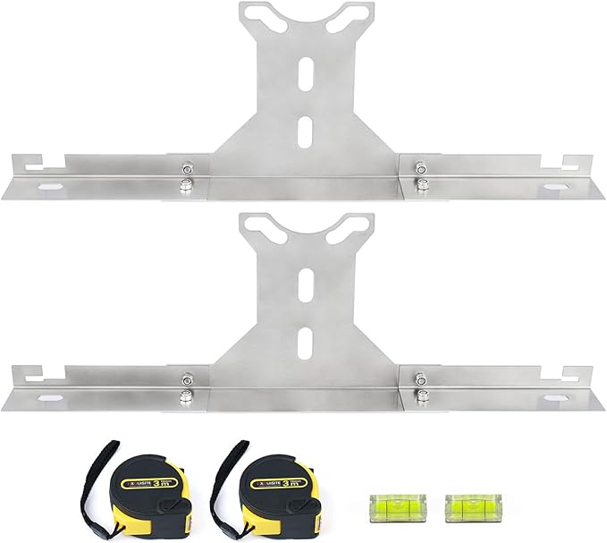 Wheel Alignment Tool for DIY Toe Adjustment, Stainless Steel Toe Alignment Plates Allow Quickly Operation, Easy Way to Check Toe in/Out, Fits Most Cars & Trucks(Patent Design)
