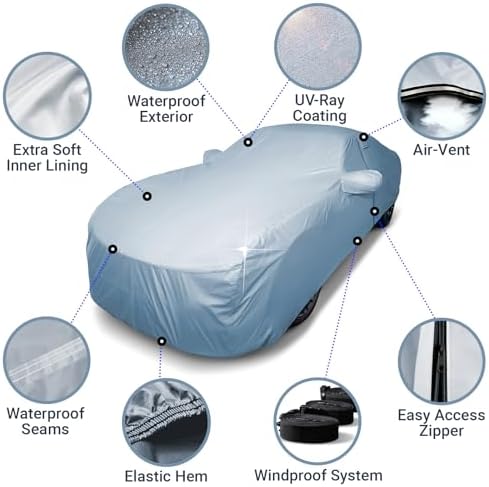 iCarCover 15-Layer Premium All Weather Car Cover. See Size Chart C29