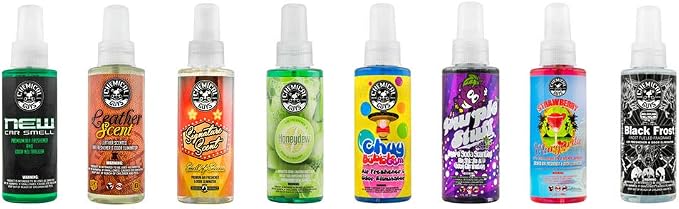 Chemical Guys AIR_304_04 The Scent-Sational Sample Kit, Great for Cars, Trucks, SUVs, RVs, Home, Office & More (4 fl oz) (8 Items)