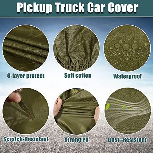 X AUTOHAUX SUV Car Cover for Jeep Wrangler JK JL 4 Door 2007-2021 210D