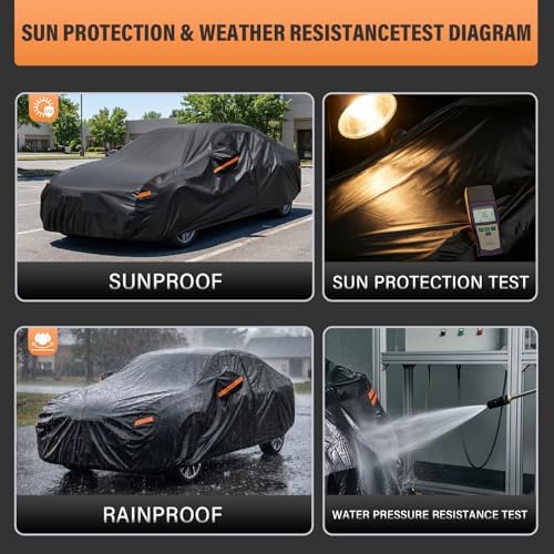 Kayme Sedan Car Cover Waterproof All Weather - See Size Chart - Size A6