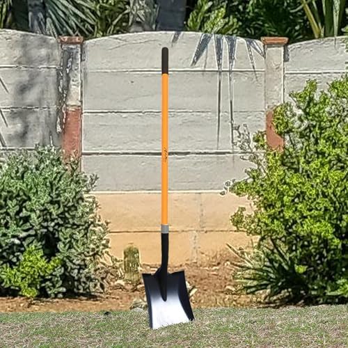 Ashman Heavy-Duty Transfer Shovel (1 Pack) with 47-Inch long Durable Handle and Blade- Ideal for Construction, Landscaping, Gardening, and Snow Removal- Durable, Rust-Resistant, and Multipurpose Scoop