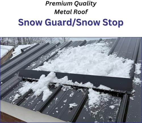 Eagle 1 Metal Roof Snow Guard/Stop with Full Installation Kit, Prevent Snow Sliding Off of Your Metal Roof, Multiple Colors and Quantities (6 Pieces - 20FT Kit, Forest Green)