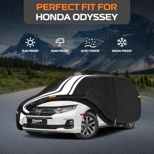 Kayme Heavy Duty Car Cover for Honda Odyssey (1999-2026) Waterproof