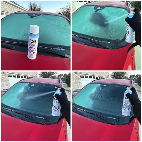SQ Windshield De-Icer Frost and Snow Remover, 14.5 oz per can (3)