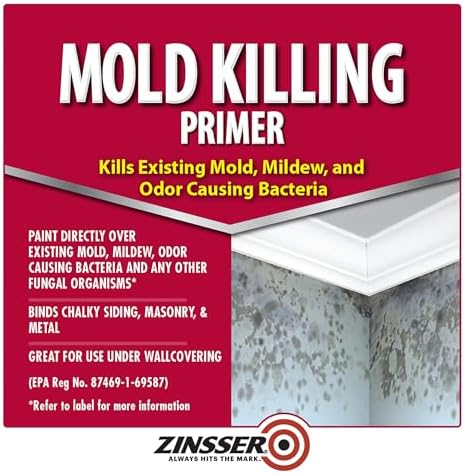 Zinsser 276049-2PK Mold Killing Primer, Gallon, White, 2 Pack