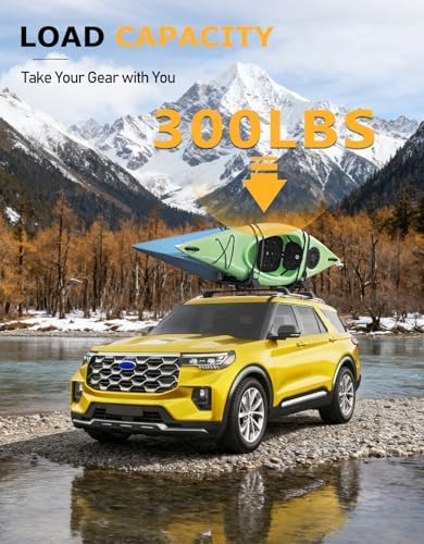 Tuyoung 300lbs Lockable Roof Rack Cross Bars for Ford Explorer 2020-2026